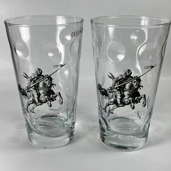 Fitz Ritter Weingut German Wine Tasting Glass Mug Souvenir 0.5 Liter Lot of 2